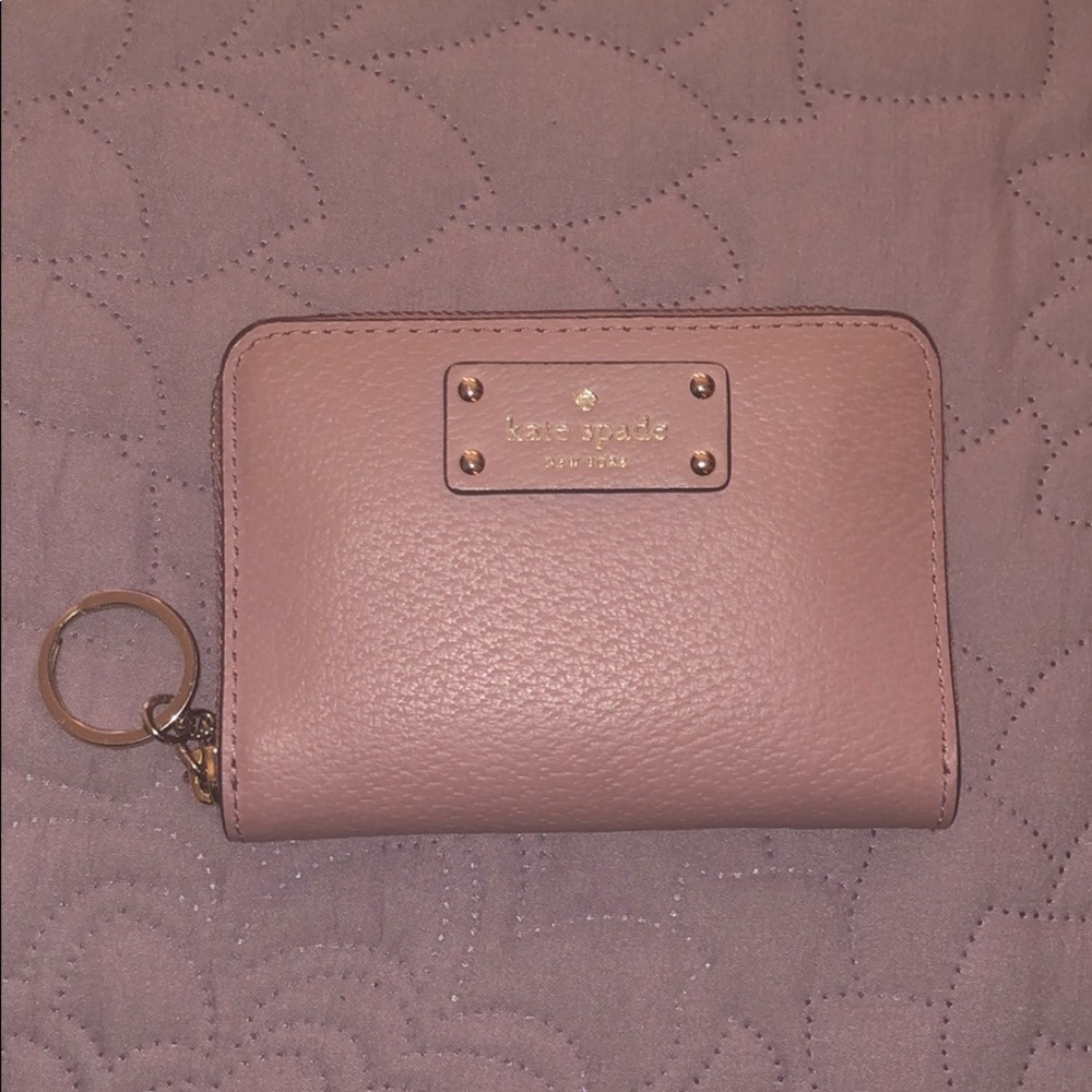 Kate Spade Wallet/Card Holder Mauve & Gold